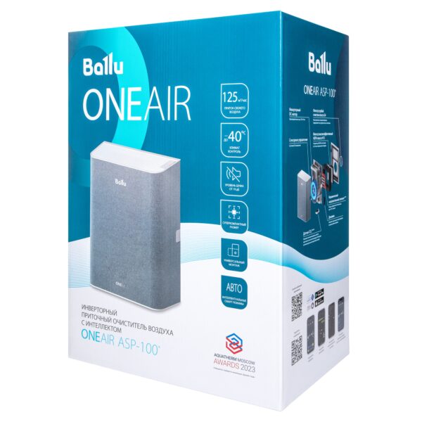Очиститель воздуха приточный Ballu ONEAIR ASP-100 белый — изображение 8